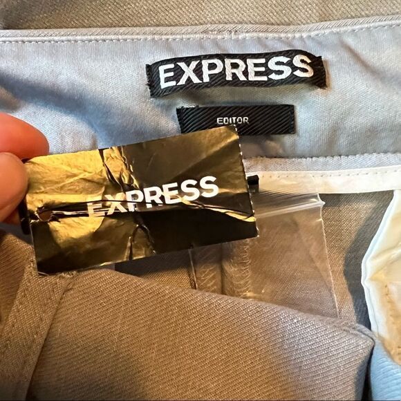 NWT! Express editor pants in muted stone‎ - Picture 5 of 15